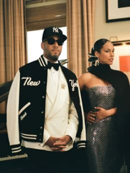 Kasseem Dean, Jr. father Swizz Beatz with his wife Alicia.
